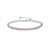 Pulseira Dianne Europe Pink em Prata 925 com Zircônias - Imagem 1