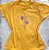 Camiseta Feminina Quem tem Fé - Amarela - Imagem 1