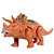 Brinquedo Dinossauro Triceratops Com Som Luz E Movimento 23cm - Imagem 1