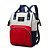 Mochila Mala Bolsa Maternidade Multiuso Multifuncional Mamadeira Azul e Vermelho - Imagem 1