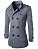 Sobretudo masculino trench coats inverno masculino casacos de ervilha duplo brea - Imagem 3