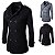 Sobretudo masculino trench coats inverno masculino casacos de ervilha duplo brea - Imagem 7