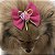 Laço de Tule Rosa Pink com Glitter para Pets - Imagem 17