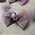 Laço Para Pets De Tule Rosa com Glitter Degradê - Imagem 3