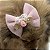 Laço Rosa com Rendinha e Dourado para Pets - Imagem 9