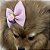 Laço de Tule Rosa com Rosinhas para Pets - Imagem 13