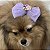 Laço de Tule Lilás com Rosinhas para Pets - Imagem 14