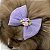 Laço de Tule Lilás com Rosinhas para Pets - Imagem 11