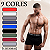 Kit 5 Cuecas Boxer Polielastano Alpha Boys Original Roupas Masculinas Liso e Est - Imagem 2