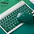 Teclado Sem Fio Bluetooth Recarregável Com Mouse - VERDE ESC - Imagem 2