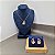 CONJUNTO GOTA ROSA BANHADO OURO 18K - Imagem 1