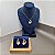 CONJUNTO GOTA ROSA BANHADO OURO 18K - Imagem 3