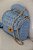 Bolsa de Crochê Azul com Corrente Dourada - Imagem 1