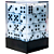 Central Dice - 36 d6 de 12mm: Opaco Branco e Preto - Imagem 1