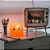 Luminaria Fantasminha Pacman Laranja com lampada - Imagem 3