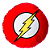 ALMOFADA FORMATO FIBRA REDONDA FLASH LOGO - Imagem 1