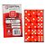 Central Dice - d6 de 16mm: Opaco Vermelho e Branco - Imagem 1