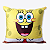 ALMOFADA BOB ESPONJA  FIBRA VELUDO 40X40CM OFICIAL - Imagem 1
