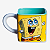 CANECA BOB ESPONJA FORMA CUBO 300ML -OFICIAL - Imagem 1