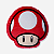 ALMOFADA FORMATO  UP MUSHROOM VERMELHA - SUPER MARIO - OFICIAL - Imagem 1
