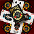 Baralho Bicycle Guns N Roses Original USPCC Poker Size - Imagem 3