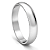Aliança de Namoro Prata 950 Masculina 4,0mm Unidade | ALI127 - Imagem 1