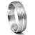 Aliança de Namoro Prata 950 Feminina 5,0mm Unidade | ALI166 - Imagem 1