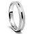 Aliança de Namoro Prata 950 Masculina 4,0mm Unidade | ALI198 - Imagem 1