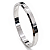 Aliança de Namoro Prata 950 Masculina 3,0mm Unidade | ALI209 - Imagem 1