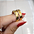 Par de Alianças Ouro 18k Quadrada 4,5mm | ALI07OA - Imagem 4