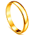 Par de Alianças Ouro 18k Meia Cana 3mm | ALI16OA - Imagem 1