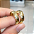Par de Alianças Ouro 12k Meia Cana 5,7mm | ALI5-156OA - Imagem 3