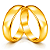 Par de Alianças Ouro 6k Meia Cana 4,8mm | ALI6-64OA - Imagem 2
