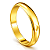 Par de Alianças Ouro 6k Meia Cana 3,8mm | ALI6-65OA - Imagem 1