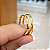 Par de Alianças Ouro 6k Quadrada 1,6mm | ALI6-230OA - Imagem 3