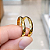 Par de Alianças Ouro 6k Meia Cana 2,6mm | ALI6-235OA - Imagem 4