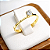 Anel Solitário Ouro 12K com Zircônia Love Noivado | AS02 - Imagem 4