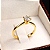 Anel Solitário Ouro 12K com Zircônia Romance Noivado | AS05 - Imagem 4