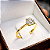 Anel Solitário Ouro 12K com Zircônia Flower Noivado | AS15 - Imagem 3