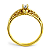 Anel Solitário Ouro 12K com Zircônia Elegance Noivado | AS44 - Imagem 3