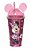 Copo Infantil Disney Mickey Minnie Com Canudo Tampa Orelha Rosa - Imagem 4