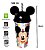 Copo Infantil Mickey Mouse Com Orelhas E Canudo Disney 500ml Colorido - Imagem 2