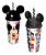 Copo Infantil Mickey Mouse Com Orelhas E Canudo Disney 500ml Colorido - Imagem 3