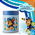 Pote Porta Lanche Infantil Patrulha Canina 550ml Escolar Azul Chase - Imagem 4