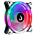 VENTOINHA RISE MODE GALAXY, RAINBOW, 120MM, PRETO - RM-FRM-02-RGB - Imagem 2