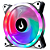 VENTOINHA RISE MODE GALAXY, RAINBOW, 120MM, PRETO - RM-FRM-02-RGB - Imagem 3