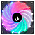 VENTOINHA RISE MODE WIND, RAINBOW, 120MM, PRETO - RM-WN-02-RGB - Imagem 1