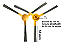 ESCOVA LATERAL PARA ASPIRADOR DE PO ROBO KABUM SMART 100 500 700 - PREP139 - Imagem 3
