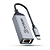 ADAPTADOR RJ45 KABUM ESSENTIALS AS100, PRETO, USB-C - KEAS100PT - Imagem 1