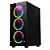 Gabinete Gamer Rise Mode Glass 06x - Mid Tower, Lateral e Frente Vidro, C/ 6x Fan ARGB - Imagem 1